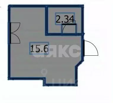 Студия Краснодарский край, Анапа Черноморская ул., 15 (18.0 м) - Фото 1