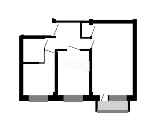 2-комнатная квартира: Ангарск, 212-й квартал, 7 (45.7 м) - Фото 0