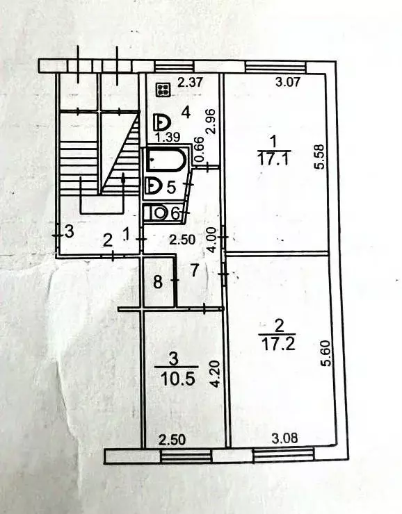 3-к кв. Иркутская область, Иркутск ул. Каховского, 33А (61.3 м) - Фото 2