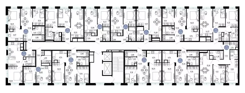 2-к кв. Рязанская область, Рязань 9-10-й кв-л,  (46.35 м) - Фото 2