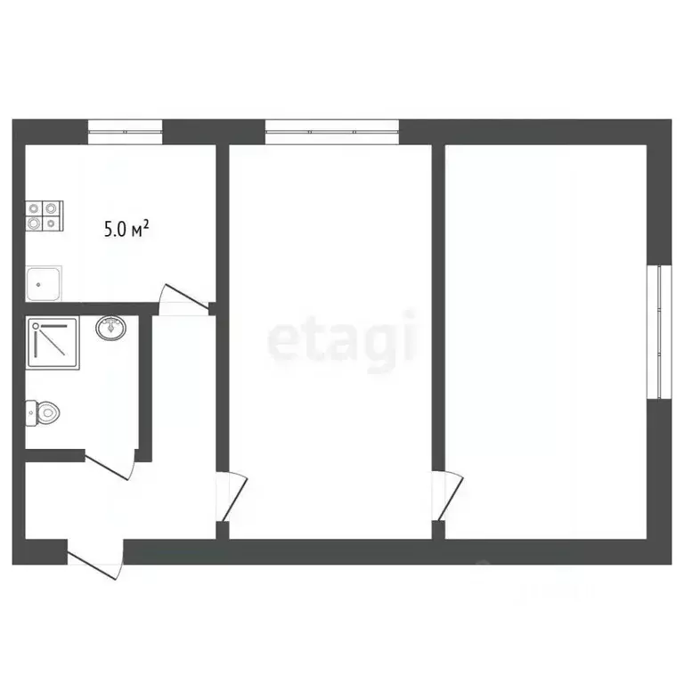 2-к кв. Нижегородская область, Выкса ул. Корнилова, 100/4 (36.7 м) - Фото 1