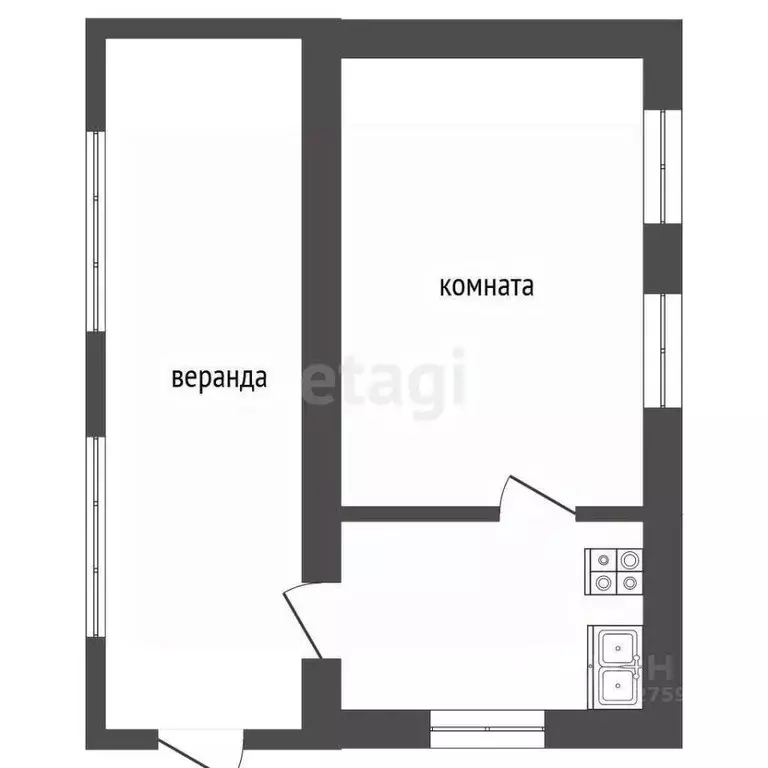 Дом в Тамбовская область, Ржаксинский муниципальный округ, д. ... - Фото 1