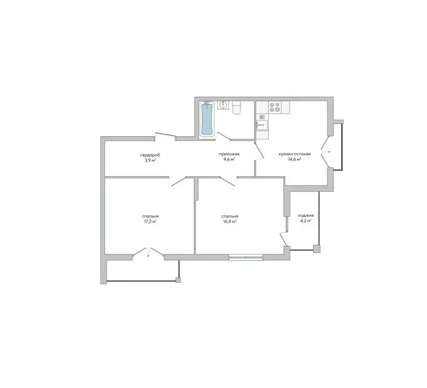 2-к кв. Крым, Судак ул. Инициативных, 80 (70.7 м) - Фото 0