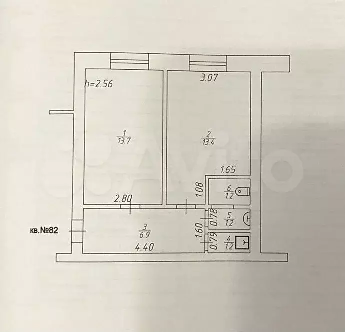 1-к. квартира, 37,6 м, 8/9 эт. - Фото 0