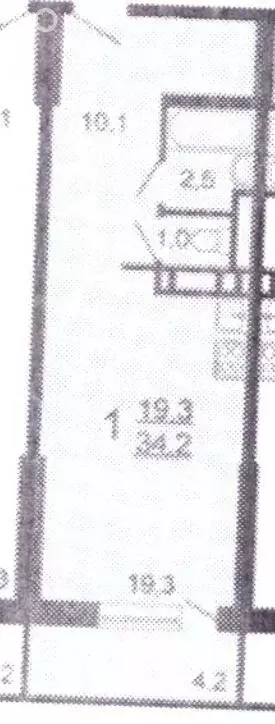 1-комнатная квартира: деревня Целеево, улица Пятиречье, 3 (32.7 м) - Фото 0