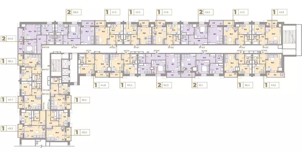 2-к кв. Москва Автозаводская ул., 23С120 (62.2 м) - Фото 1