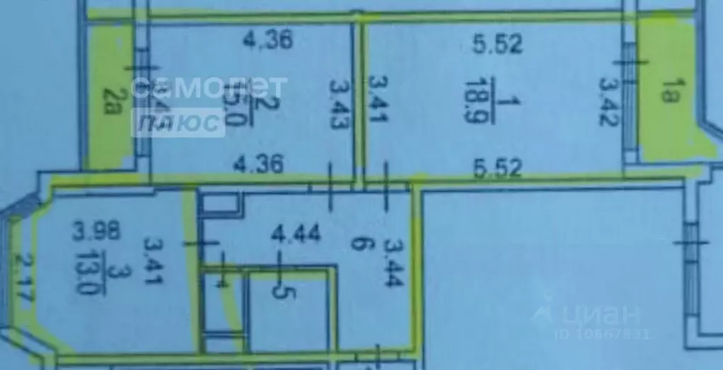2-к кв. Москва Изюмская ул., 53к3 (60.6 м) - Фото 1