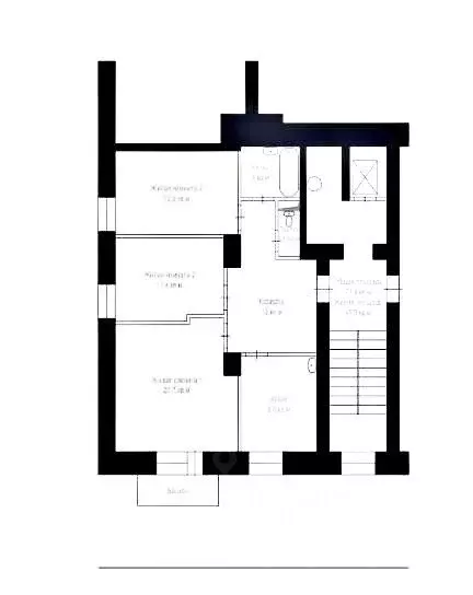 3-к кв. Москва Библиотечная ул., 15/8 (74.0 м) - Фото 2