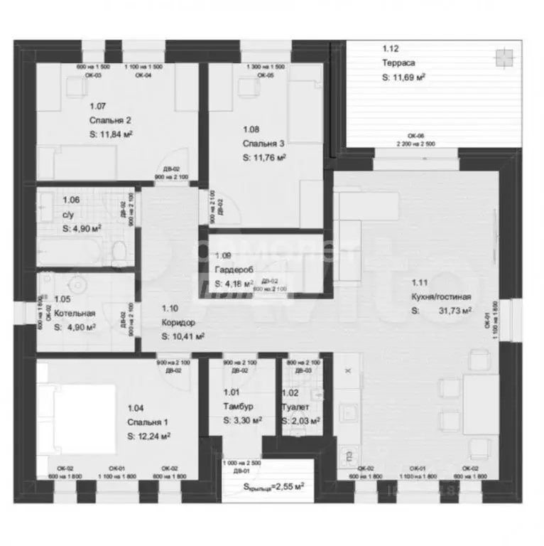 Дом в Тюменская область, Нижнетавдинский муниципальный округ, с. ... - Фото 2