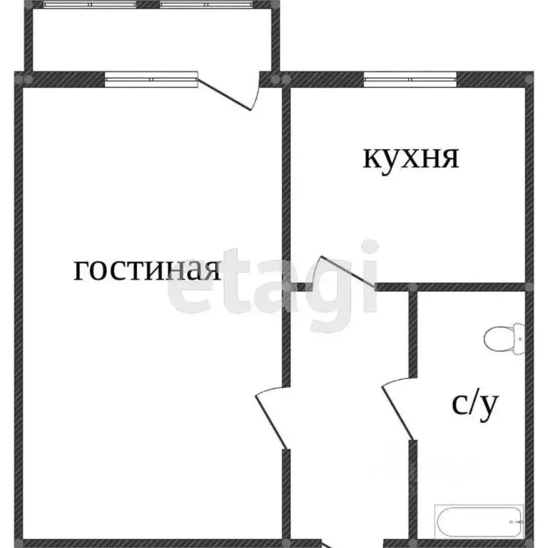 Студия Ярославская область, Ярославль проезд Дядьковский, 4 (29.96 м) - Фото 2