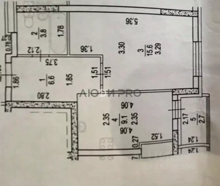 1-к кв. Башкортостан, Уфа ул. Летчика Кобелева, 3/3 (35.1 м) - Фото 2