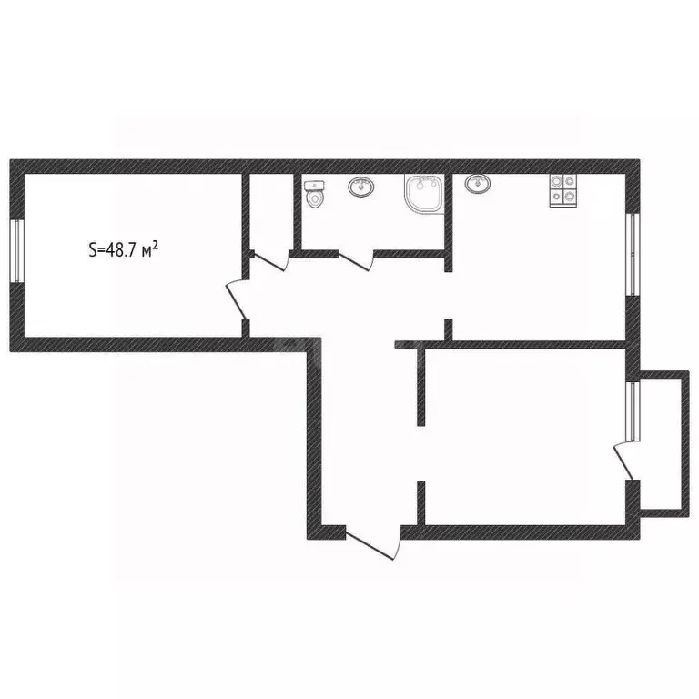 2-к кв. Алтайский край, Бийск Горно-Алтайская ул., 77 (48.7 м) - Фото 2