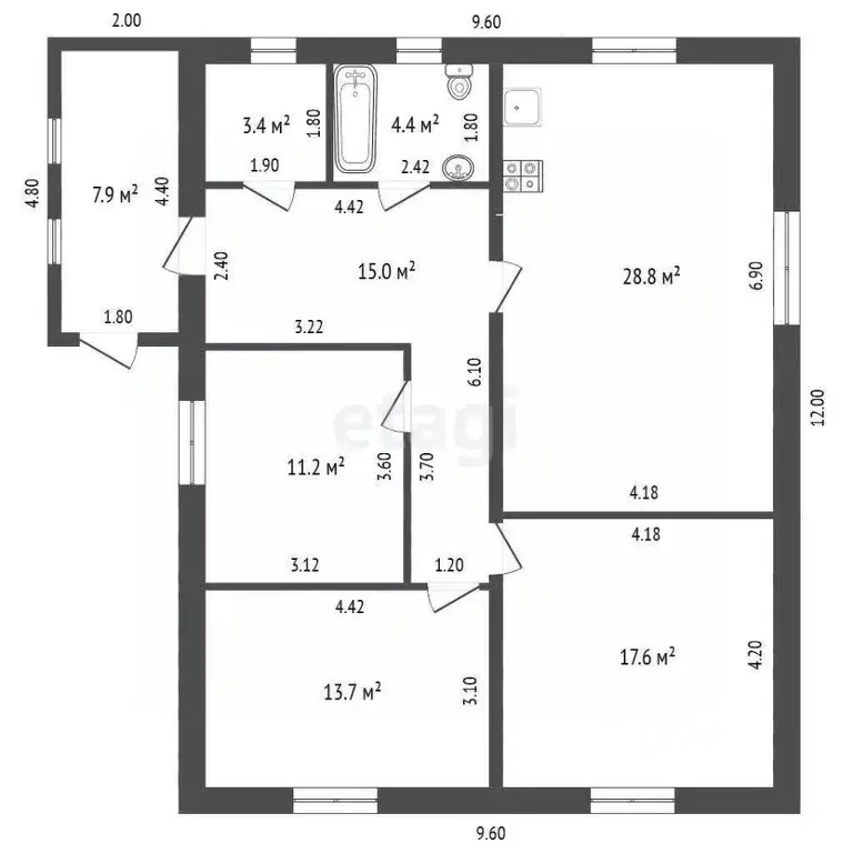 Дом в Самарская область, Волжский район, Смышляевка городское ... - Фото 1