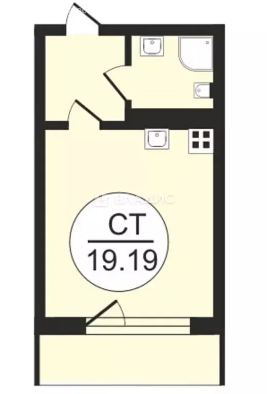 Квартира-студия: Вологда (19.9 м) - Фото 0