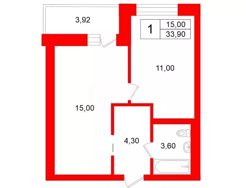 1-комнатная квартира: Мурино, улица Шоссе в Лаврики, 72к1 (34.9 м) - Фото 0