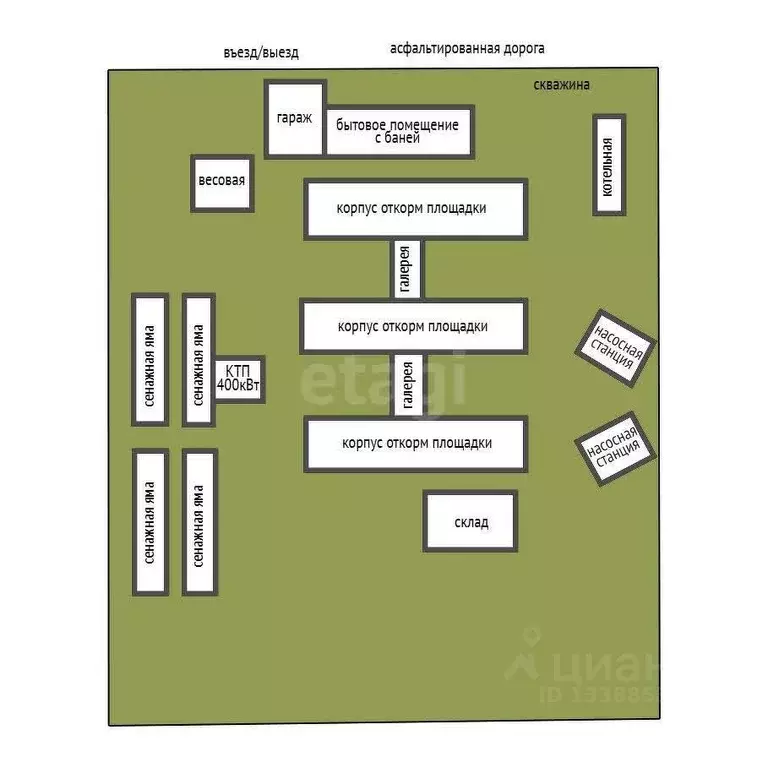 Склад в Красноярский край, Рыбинский муниципальный округ, д. Глубоково ... - Фото 2