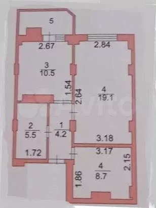 1-к. квартира, 48,6 м, 7/10 эт. - Фото 0