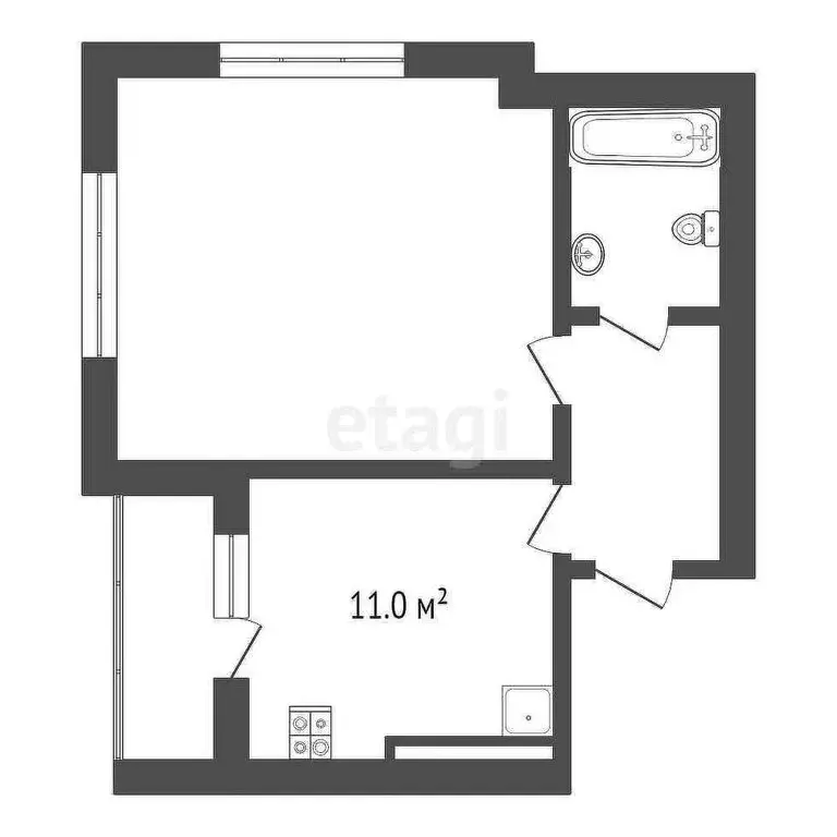 1-комнатная квартира: Зеленоградск, улица Автомобилистов, 1 (45.2 м) - Фото 0