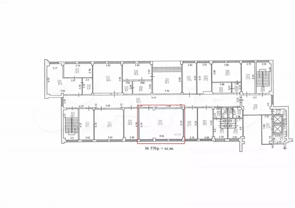 Офис, 53.9 м - Фото 0