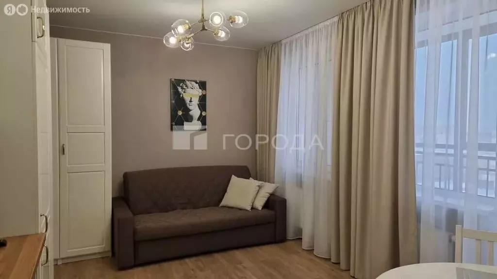 Квартира-студия: Новосибирск, Овражная улица, 3 (26.8 м) - Фото 1