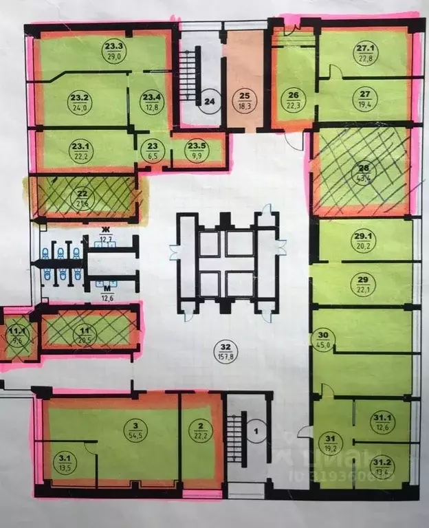 Офис в Москва 3-я Мытищинская ул., 16С47 (22 м) - Фото 1