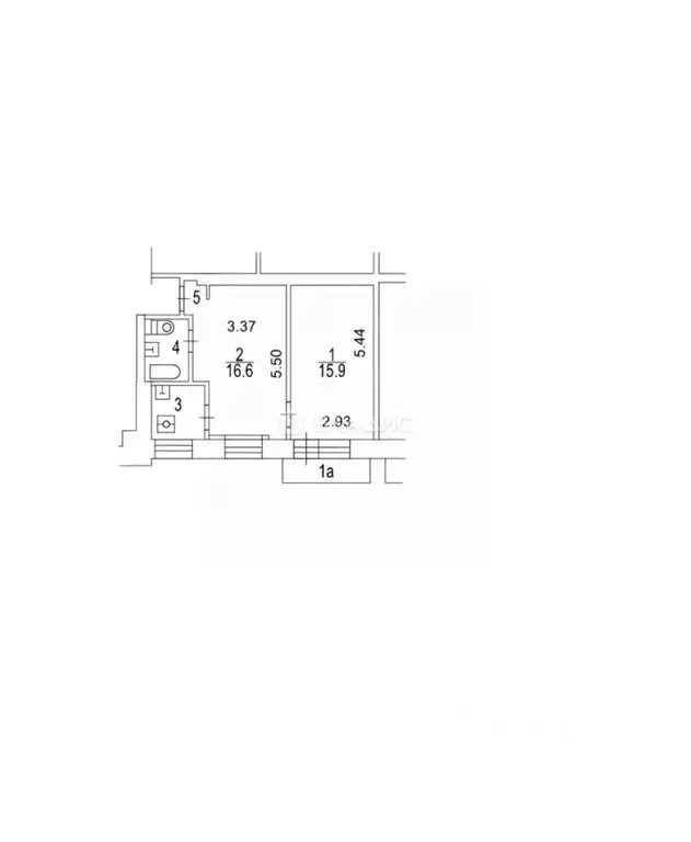 2-к кв. Москва Ленинский просп., 93К4 (43.7 м) - Фото 2