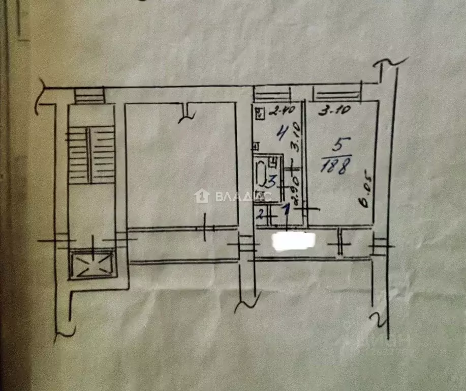 1-к кв. Пензенская область, Пенза Кронштадтская ул., 1 (32.7 м) - Фото 2