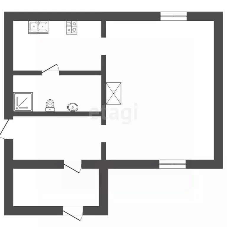 Дом в Тюменская область, Тюмень Ясень садовое товарищество,  (75 м) - Фото 1