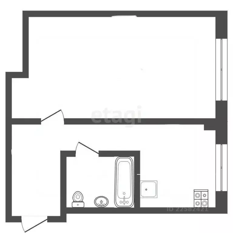 1-к кв. Удмуртия, Ижевск ул. А.Н. Сабурова, 15 (31.0 м) - Фото 1