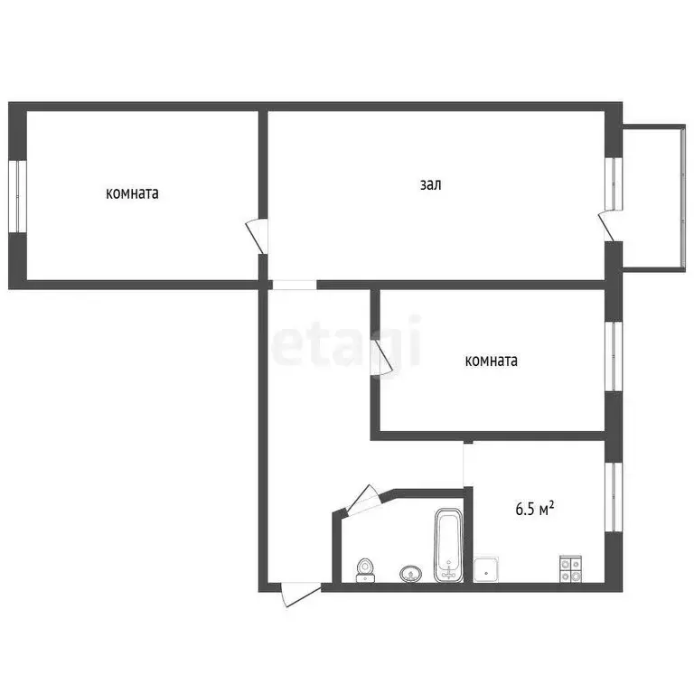 3-комнатная квартира: Муром, Орловская улица, 7 (59.2 м) - Фото 0