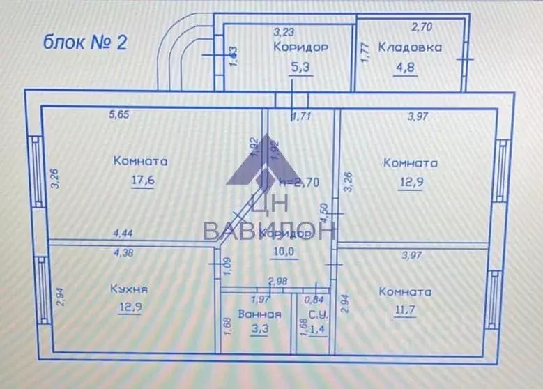Коттедж в Ростовская область, Волгодонск Лазоревый просп. (84 м) - Фото 2