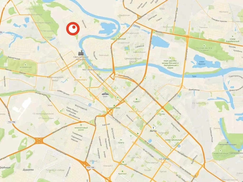 2-комнатная квартира: Тюмень, микрорайон ДОК, ЖК Октябрьский на Туре ... - Фото 1