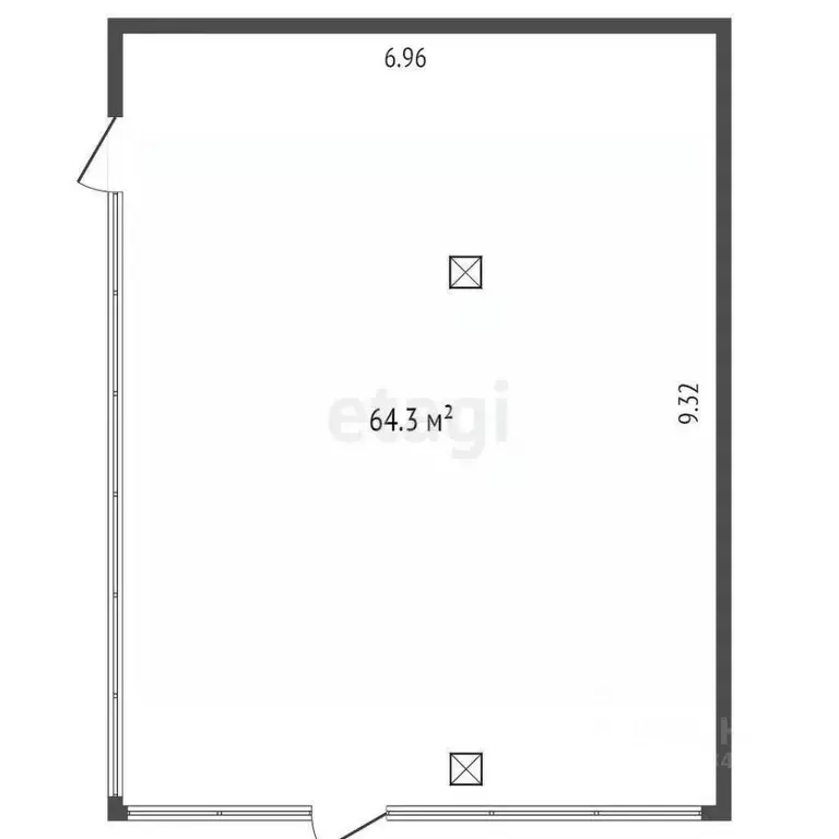 офис в тюменская область, тюмень ул. герцена, 64 (64 м) - Фото 1