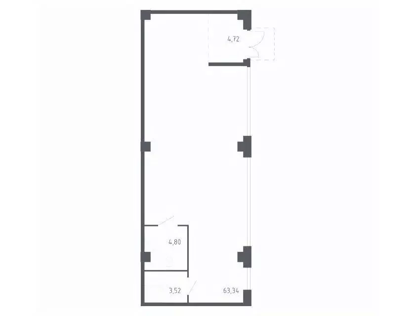 Помещение свободного назначения в Приморский край, Владивосток Квартал ... - Фото 1