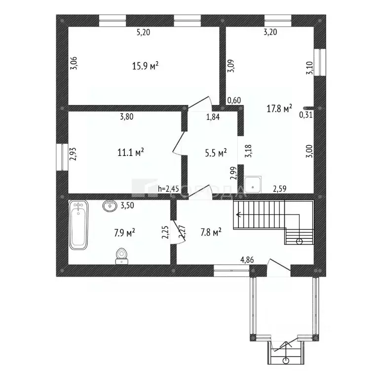 Дом в Алтайский край, Барнаул Телефонная ул., 75А (100 м) - Фото 2