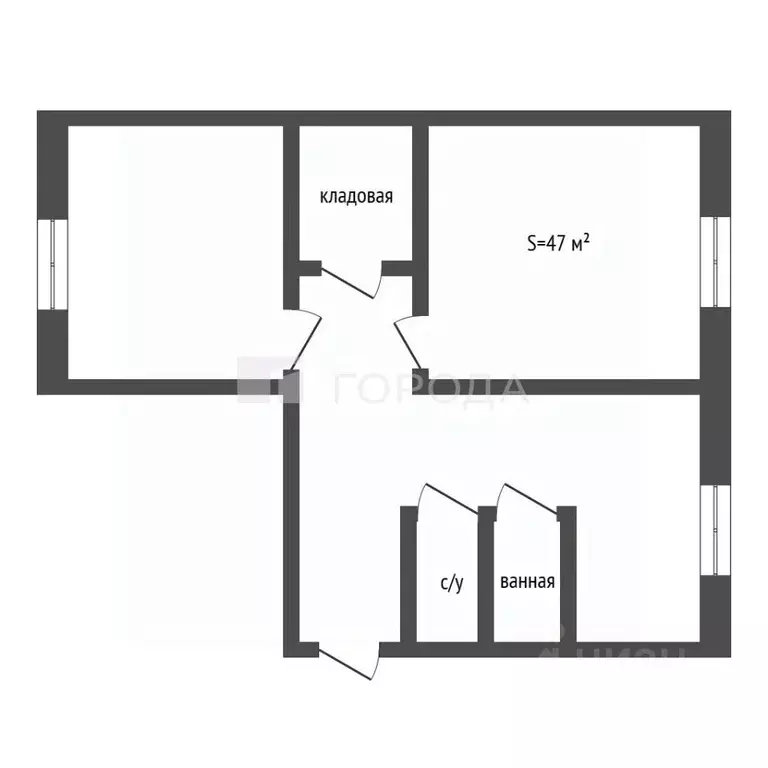 2-к кв. Кемеровская область, Киселевск Майкопская ул., 2 (47.0 м) - Фото 2