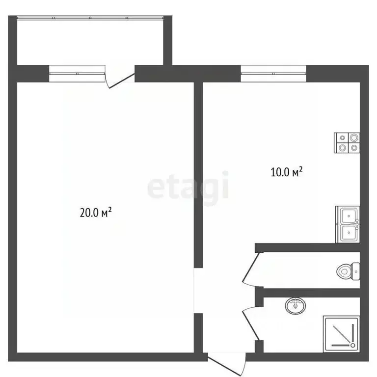1-к кв. Самарская область, Самара ул. Советской Армии, 190 (37.2 м) - Фото 2