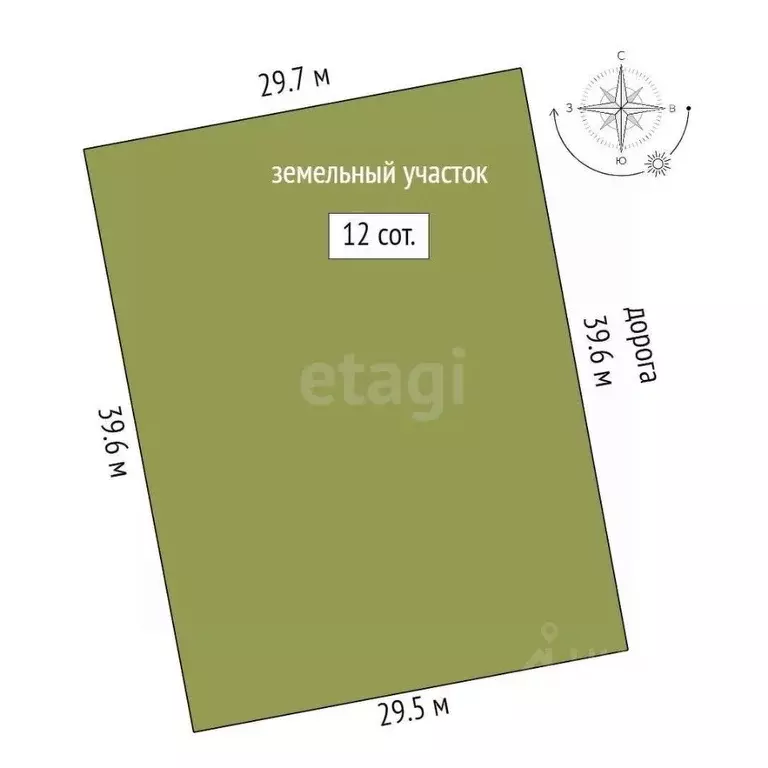 Участок в Крым, Феодосия Колос СПК, ул. Средняя (12.0 сот.) - Фото 2