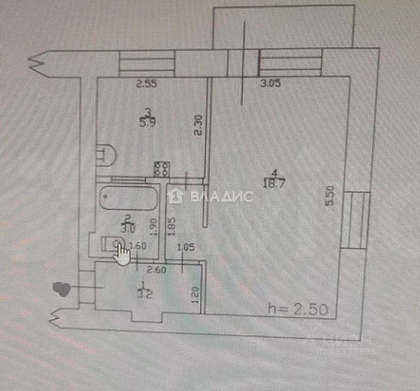 1-к кв. Алтайский край, Бийск ул. Имени Героя Советского Союза ... - Фото 2