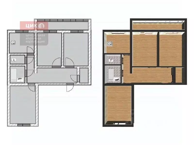 3-к кв. Рязанская область, Рязань ул. 4-я Линия, 2/1 (83.5 м) - Фото 1