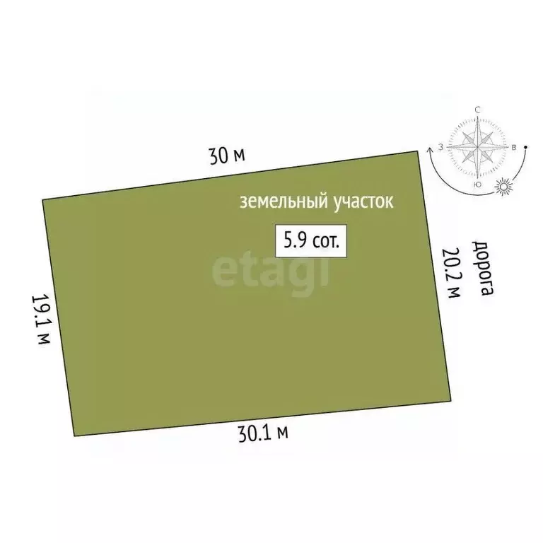 Участок в Ханты-Мансийский АО, Сургут Черемушки СТ, 20-я линия (5.92 ... - Фото 0