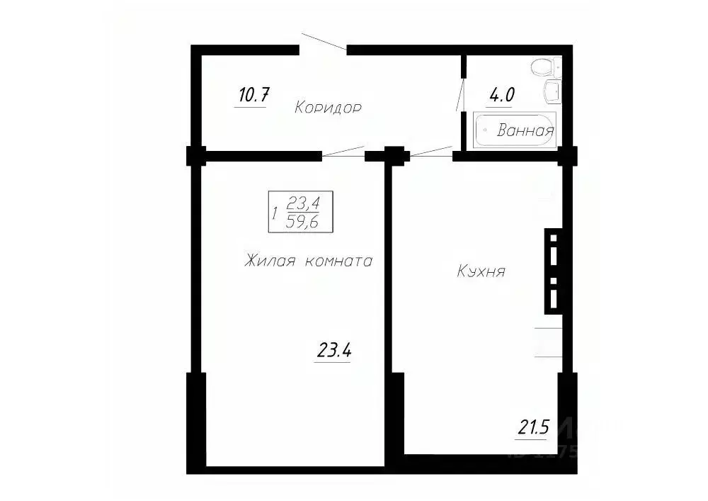 1-к кв. Ставропольский край, Ессентуки  (59.6 м) - Фото 1