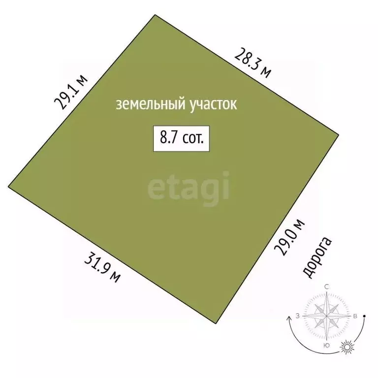Участок в Тюменская область, Нижнетавдинский муниципальный округ, д. ... - Фото 2