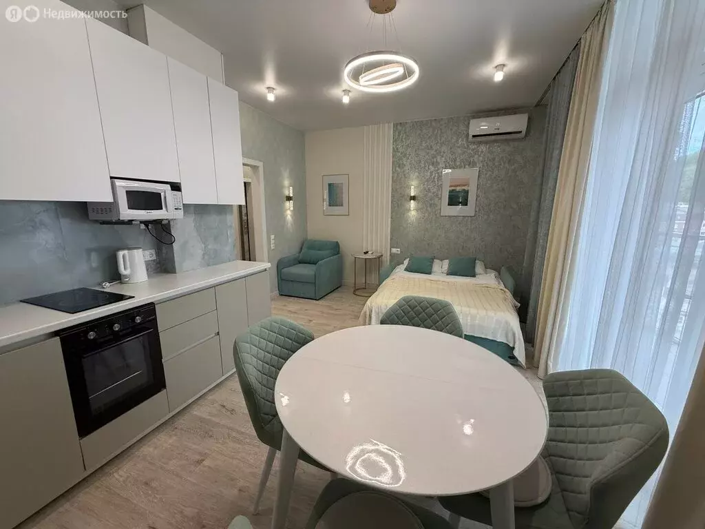 Квартира-студия: село Ольгинка, 3-й микрорайон, 22 (30.79 м) - Фото 1