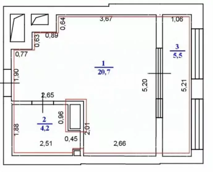 Студия Нижегородская область, Нижний Новгород ул. Родионова, 31 (30.4 ... - Фото 2