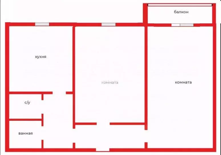2-к кв. Челябинская область, Челябинск Комсомольский просп., 60А (50.9 ... - Фото 2
