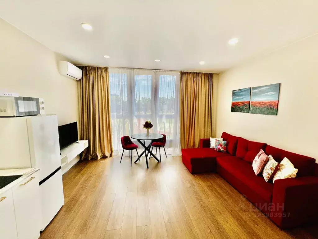 Студия Краснодарский край, Краснодар ул. Ивана Беличенко, 92к1 (27.5 ... - Фото 1