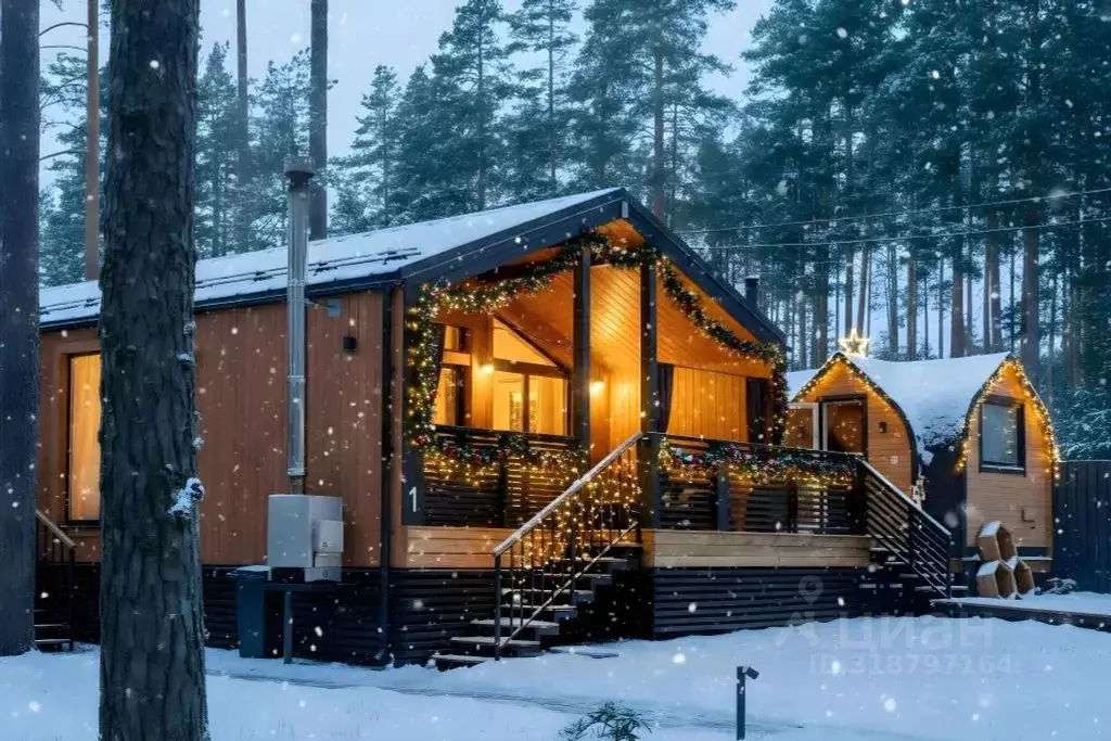 Дом в Ленинградская область, Выборгский район, Полянское с/пос, пос. ... - Фото 1