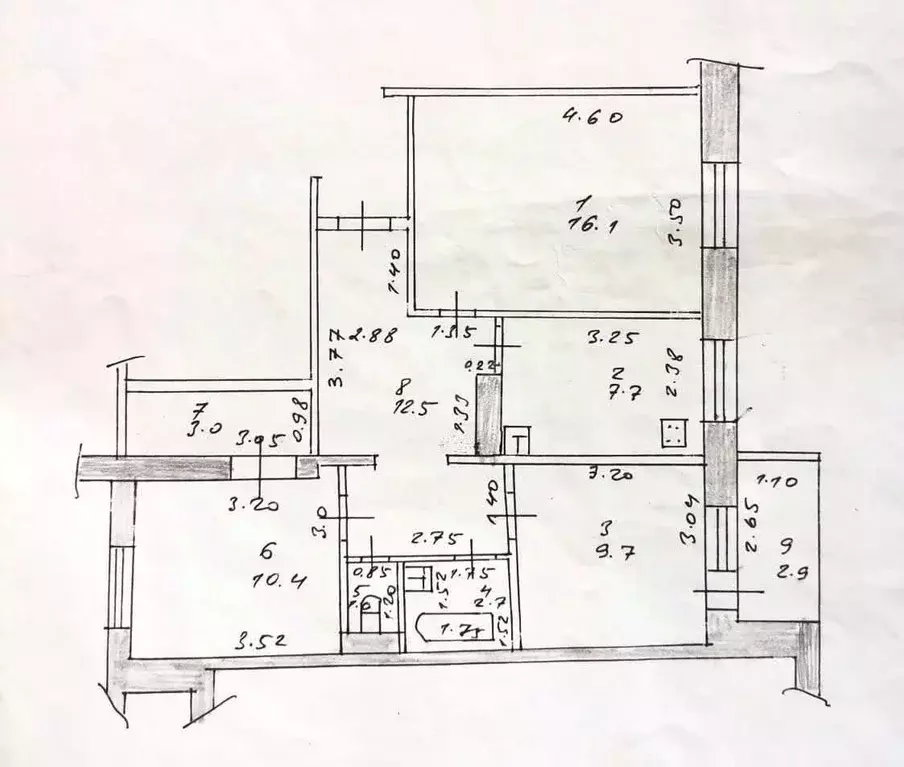 3-к кв. Татарстан, Казань ул. Дубравная, 47 (64.6 м) - Фото 2