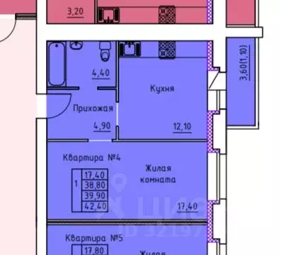 1-к кв. Тамбовская область, Тамбов ул. Научная, 8А (4489000.0 м) - Фото 0